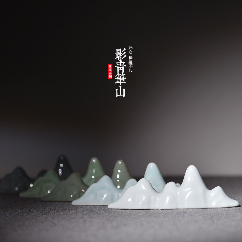 文谷堂汝窑陶瓷笔山：艺术与实用的完美融合-笔搁-淘宝好物网
