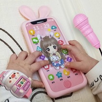 Early childhood education simulation touch screen mobile phone chewable toy baby educational phone model for boys and girls