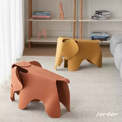 Nordic ins net celebrity live childlike elephant chair Plastic cute child seat toy creative kindergarten stool