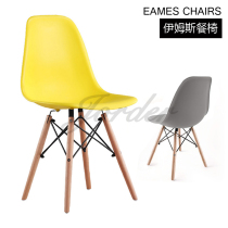 Nordic modern Eames dining chair Simple office negotiation table backrest lazy computer desk restaurant chair
