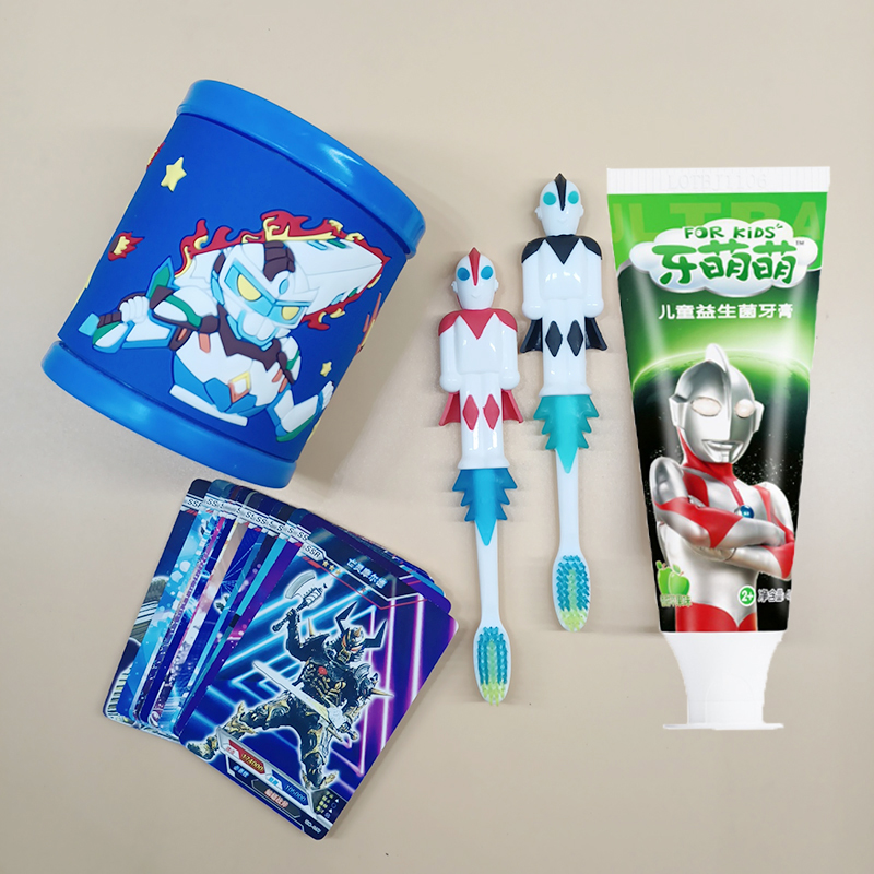 Genuine authorized Ultraman Cartoon food grade toothpaste Original Tyro Severin 2-6-12 years old probiotics 40 grams