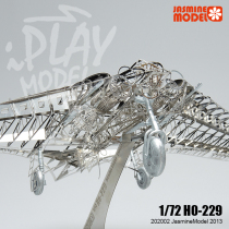 All-metal alloy DIY assembled Model 1 to 72 German Horton Ho229 stealth fighter skeleton
