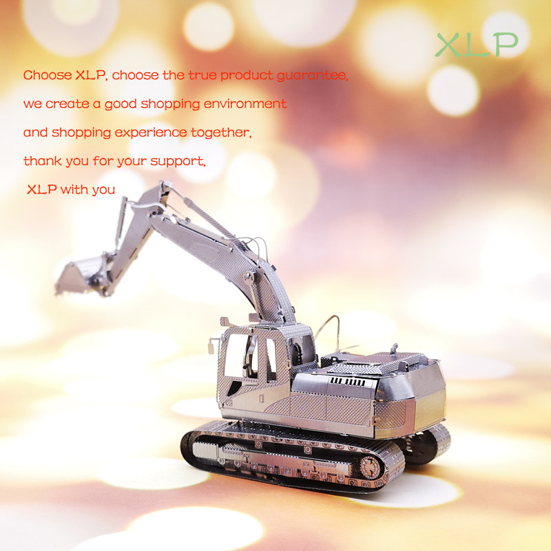 3D Metal Stainless Steel Hand Assembled Model Diy Toy Puzzle Jigsaw Puzzle CAT Series Dredger Pendulum