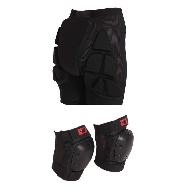Ski Ski Skboard Shield Set (Black Rhips Black Rhips Short knee) 0 9kg