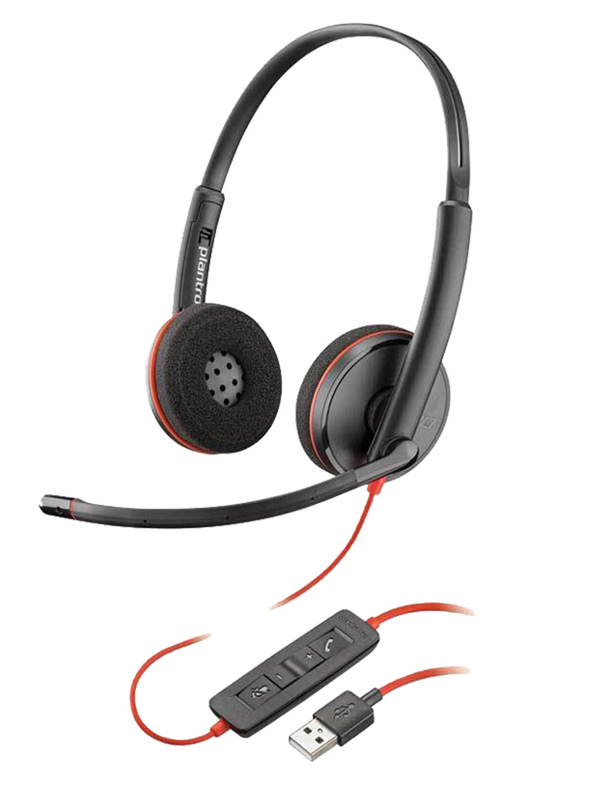 /C3220 USB Binaural Noise-Cancelling Computer Headset with Wired Control and Microphone