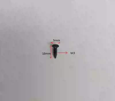 Hardware accessories screws 3x10 flat head phillips screws M3 flat head screws Environmental protection electroplating black screws 300