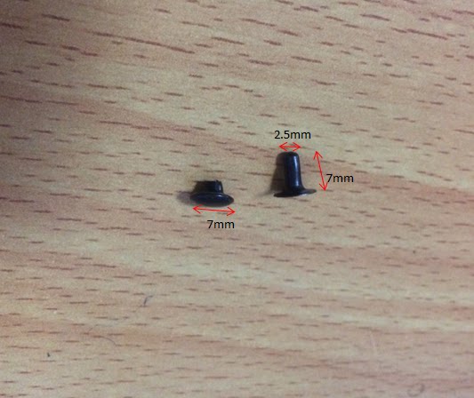 Photo frame hardware accessories backplane hook single-sided cap nail female buckle 7x7 black environmental protection rivets hit nails 1000 sets