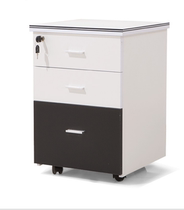 Office furniture Staff file cabinet Movable cabinet Three-drawer mobile locker with lock Office low cabinet