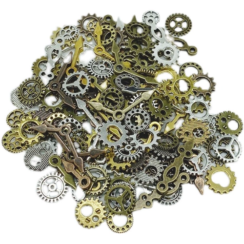 Ручка, металлический робот с шестернями, «сделай сам», 100 шт, в стиле панк