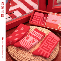 Red Sox Happy Park Life Year Red Sox Married Couple A Woman Rabbit Year All-Cotton Rough Sock Man Rabbit