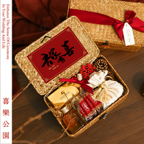 Joy Park woven basket with hand ceremony female bridesmaid wedding Oshudan to send girlfriends and sisters Group best man practical return