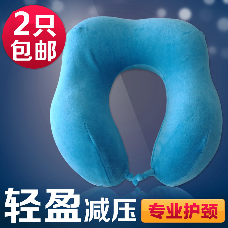 Thai natural latex U type pillow protection neck pillows travel pillows rely on pillows neck afternoon nap health care pillow new special price