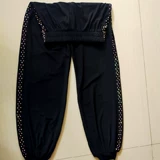 Штаны для отдыха, штаны-клёш, из хлопка и льна