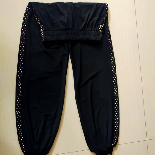 Штаны для отдыха, штаны-клёш, из хлопка и льна