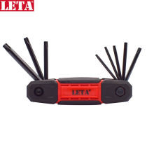LETA (LETA) hexagon socket wrench tool set 8-piece folding professional Rice star snail
