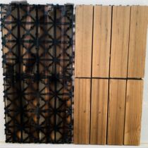 Anti-corrosive wood floor outdoor terrace self-paved terrace self-paved patio digy splicing outdoor patio ground floor laying