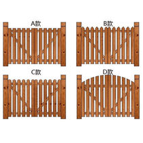 Embalming wood fence door courtyard Climbing Rattan rack Yard Doorway Fence Outdoor Fence Villa Garden Small Wooden Doors