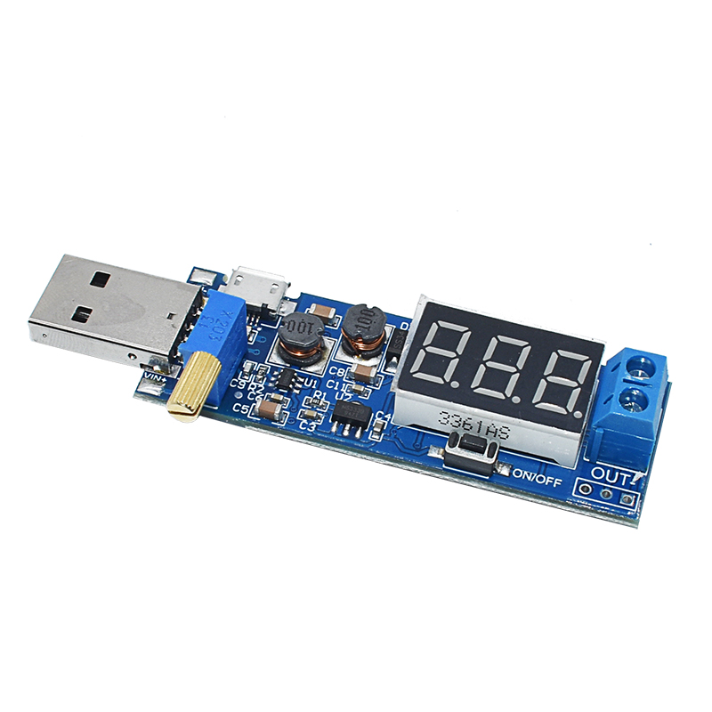 DC-DC USB booster power regulatory module 5V to 3 3V 9V 12V 24V desktop power module