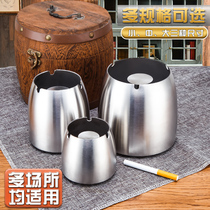 Internet cafe Hotel restaurant bar ktv advertising ashtray Stainless steel logo custom printed large ashtray