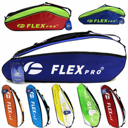 Genuine FLEXPRO badminton bag shoulder bag large capacity 6-piece men's and women's shoulder sports bag