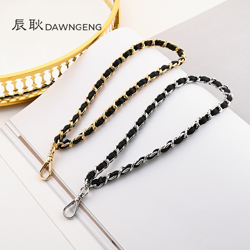 Chen Geng Wears a Leather Chain Wrist Chain, Short Chain, Handbag Chain, Coin Purse Chain, Short Bag Chain, Handmade Sheepskin Chain