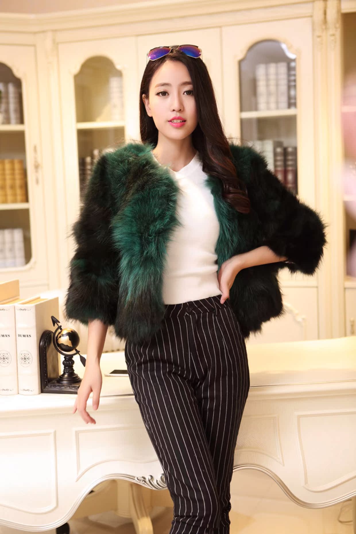 Fox Fur Coat New Women Short Hàn Quốc Scorpion Fur Coat Giải phóng mặt bằng đặc biệt LxlfB9H701 áo khoác lông sang chảnh