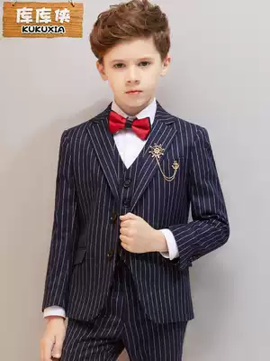 Children's suit suit Boys small suit Middle and large children flower girl dress Little boy catwalk piano performance suit Winter