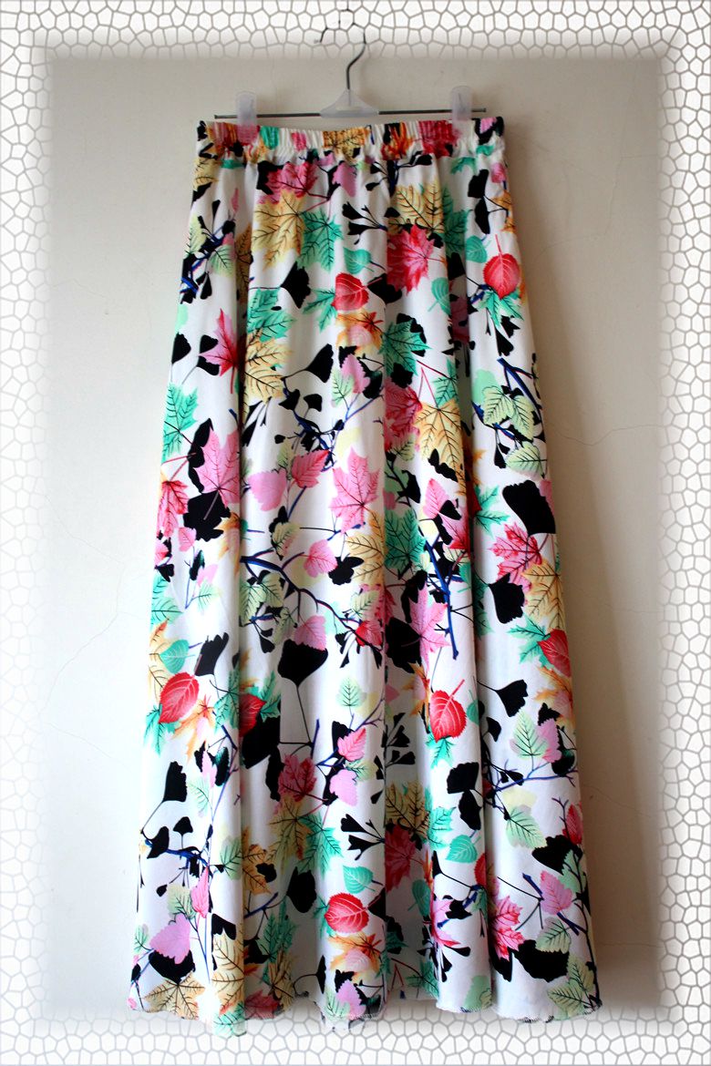 Mùa hè cotton dài váy rayon váy váy màu váy cotton lụa swing váy đàn hồi eo váy chân váy công sở cho người béo bụng