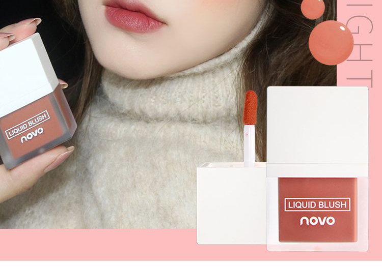 Nước ép má hồng dạng lỏng với màu đỏ sữa siêu rung INS màu cam sữa bền màu tự nhiên - Blush / Cochineal má hồng juicy pang