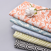 Printed hipster sofa fabric Thick linen cotton curtain pillow tablecloth dustproof canvas fabric