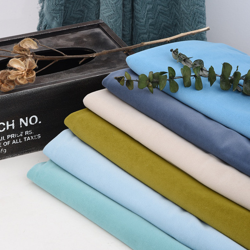 Solid color gold velvet fabric sand release fabric padded tablecloth head pillow stall Nordic diy clothing black