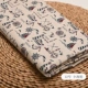 Bông vải lanh kẻ sọc sofa vải vải sân vườn handmade túi vải tự làm khăn trải bàn in lanh