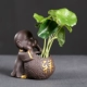 Nhà sư nhỏ dễ thương trang trí ô tô búp bê thủy canh sáng tạo để giữ an toàn cao cấp điều khiển trung tâm nội thất ô tô sản phẩm trang trí cá nhân - Ô tô nội thất Accesseries