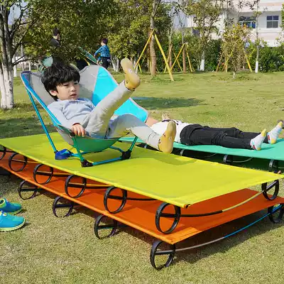 Sennodi outdoor self-driving leisure camping aluminum alloy frame portable beach bed escort bed folding marching escort bed