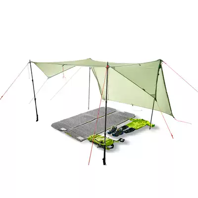 KNOT GEAR GEAR Glacier floating clouds flying fish patrolling mountain edges and corners lightweight 20D double-sided silicon rainproof sunscreen camping sky screen cloth