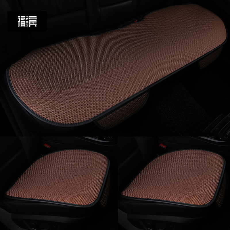 Summer ice wire car cushion single ass mat without backbreath cooling pad three pieces of rear car seat mat