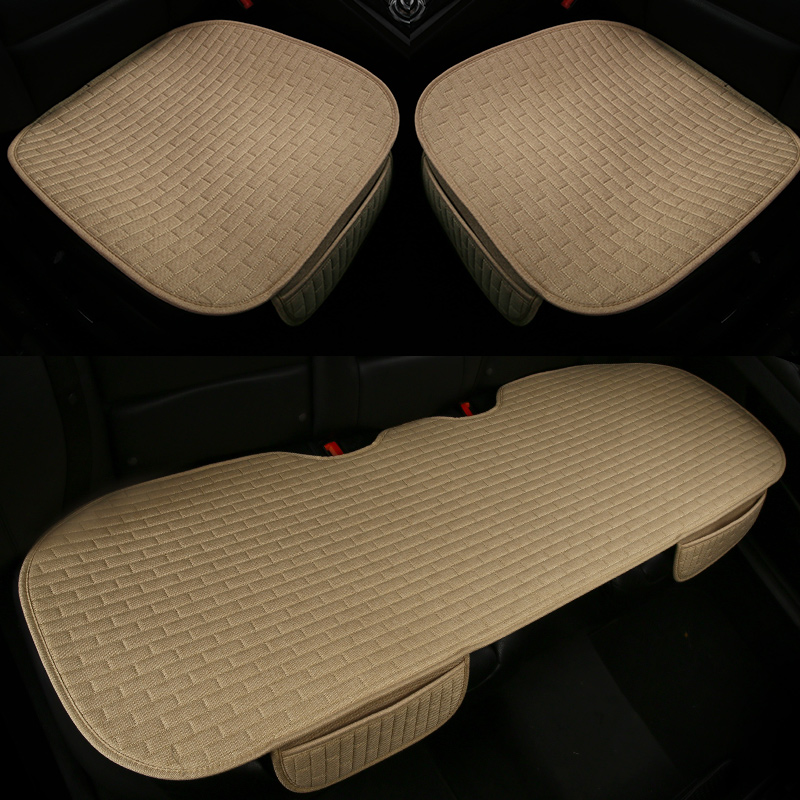 New car seat cushion four seasons universal non-slip single piece without backrest fabric single rear car cushion seat cushion