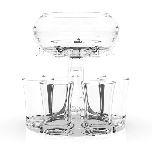 Прозрачный диспенсер для вина, комплект, на 6 чашек