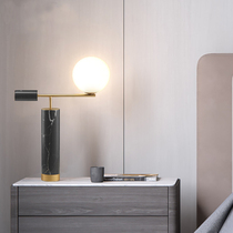Designer Living-room Prototype Board Room Marble Exhibition Hall Postmodern Creative Bedroom Bedside Hotel Decorated Ball Table Lamp