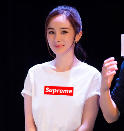superme短袖T恤男女情侣港风ins夏supreme杨