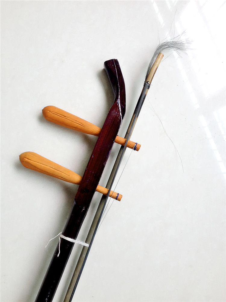 Nhà máy trực tiếp vận chuyển giả gỗ gụ lục giác đàn nhị với nylon cung nhạc cụ quốc gia người mới bắt đầu gửi túi bán - Nhạc cụ dân tộc đàn bầu