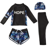 Детский купальник подходит для мужчин и женщин, солнцезащитный крем, раздельный лонгслив, быстросохнущий комбинезон, подходит для подростков