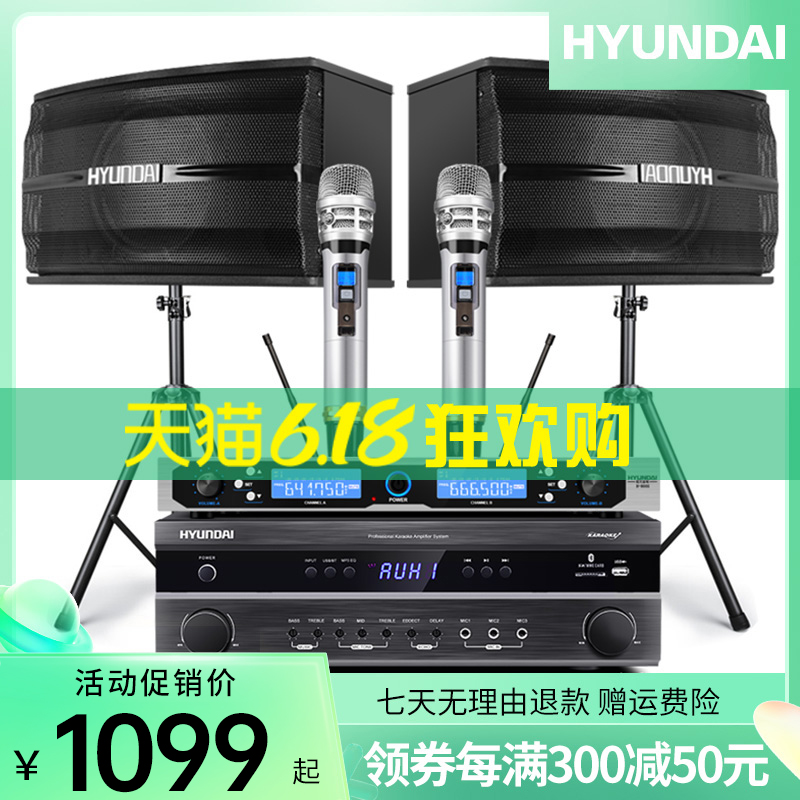 Modern Meeting Living Room Sound Karaoke Karaoke Machine Singing Home KTV Acoustics Suit Home Power Amplifier Speaker Full Set