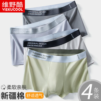 Pure Cotton Underwear for Men, Antibacterial, Seamless, Boys' Boxer Shorts, Loose-Fitting Underpants, Youth 2025 New Winter Style