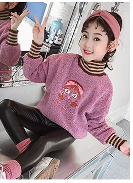 Váy bé gái váy ngắn mùa thu đông phiên bản Hàn Quốc đại dương 2018 mới cho bé gái lớn váy đen công chúa da đầm công chúa cho bé