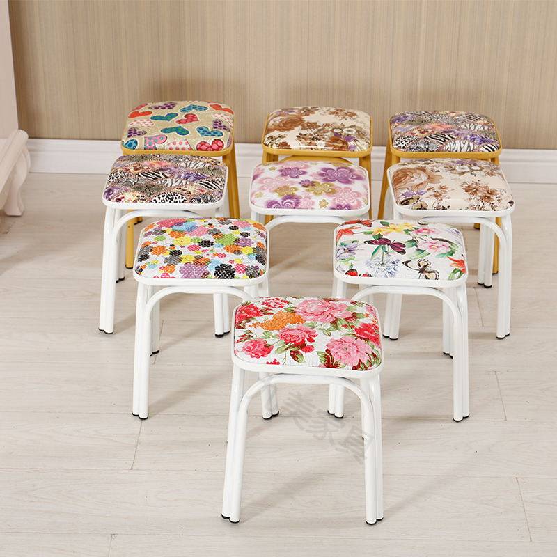Stool Fashion Leather Soft Face Small Stool Home Short Stool Changing Shoes Stool Adult Small Bench Plastic Square Stool for shoe changing stool