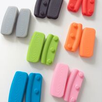 Anti-scalding pan ear cover glove pan handle silicone heat insulation nip frying pan handle cover high temperature resistant lid handle