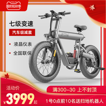 FTN lithium battery off-road electric bicycle booster scooter beach mountain bike double disc brake battery motorcycle