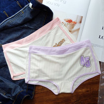 Daisy girl panties female modal cotton sports fashion Striped boxer briefs Female safety pants boxers