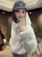 European heavyweight 2025 winter new women's casual versatile imitation fur jacket high-end niche wear tops